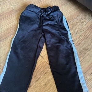 Okie Dokie Black and Gray Sweatpants with Elastic Waistband